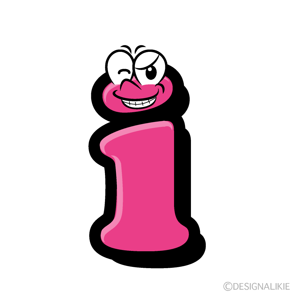 i minúscula Sonriendo Animado