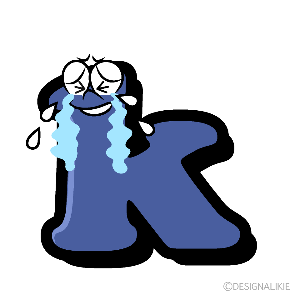 k minúscula Llorando Animado