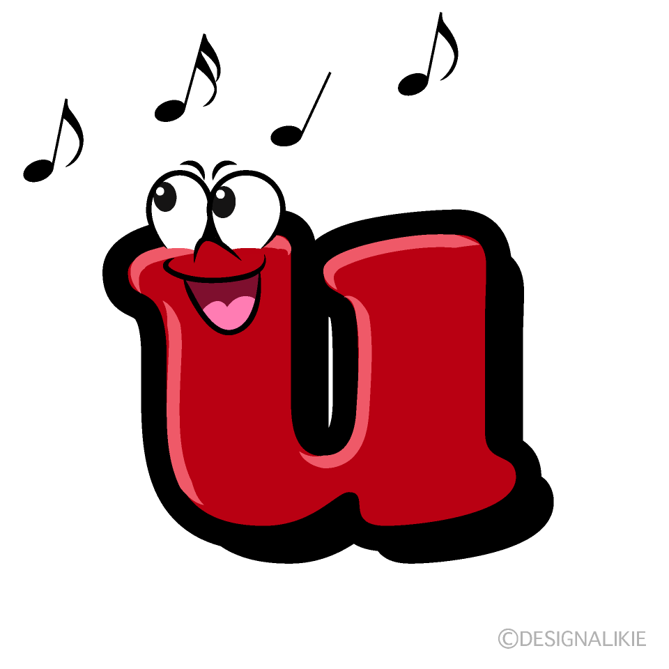 Singing u Cartoon Character Image