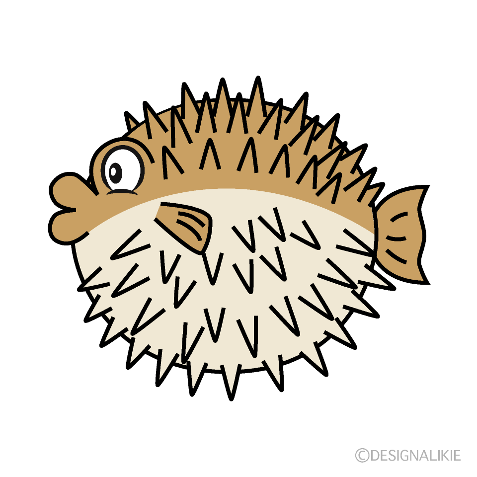 Porcupinefish Cartoon Character Image