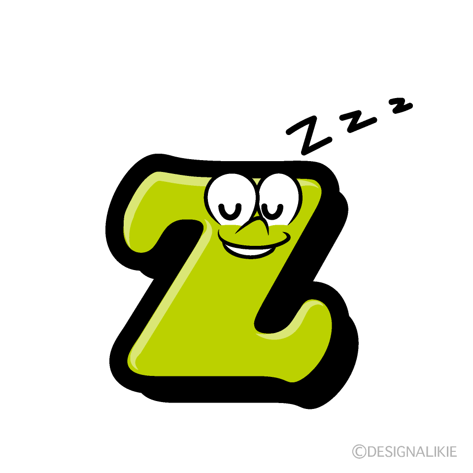 z minúscula Durmiendo Animado