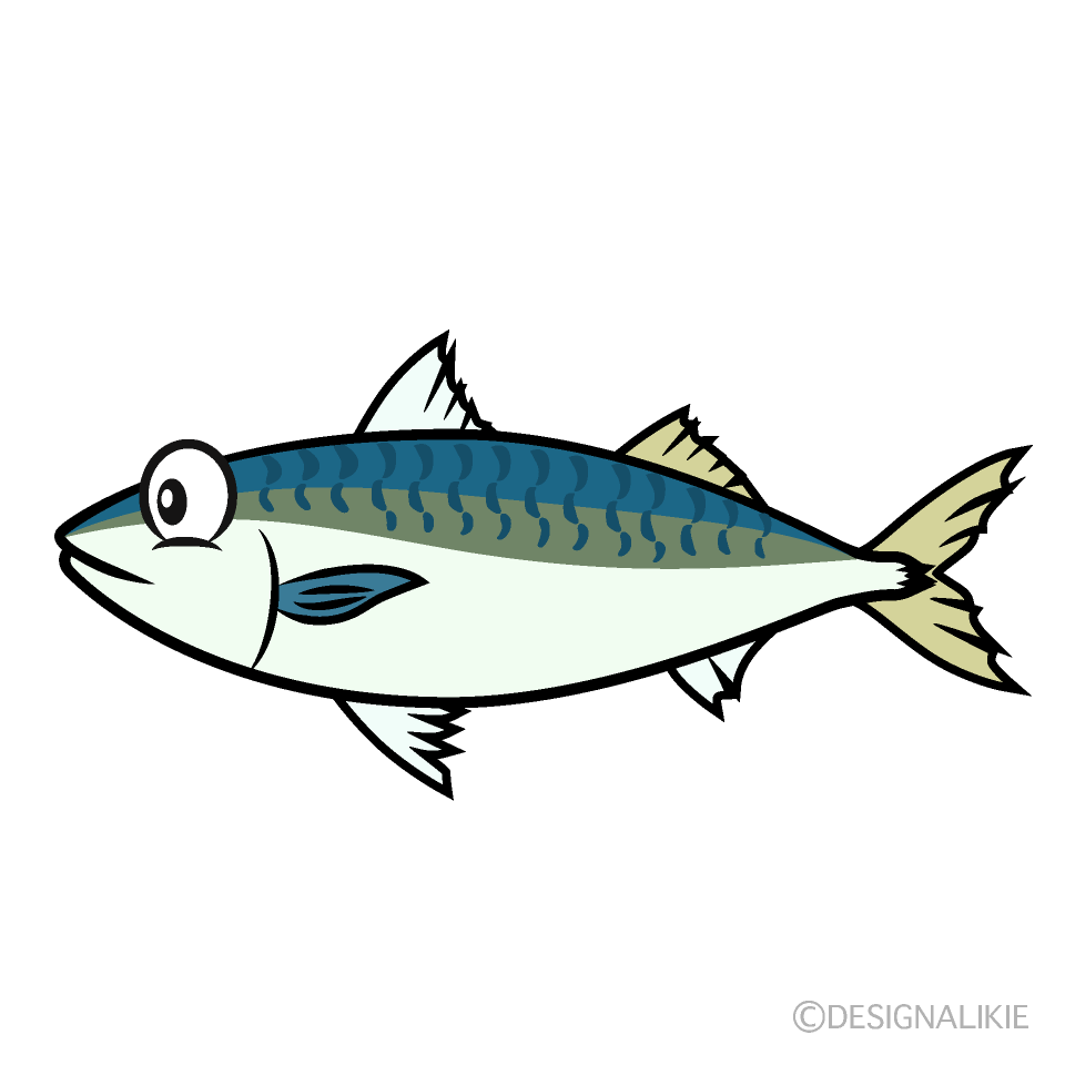 Mackerel Cartoon Character Image