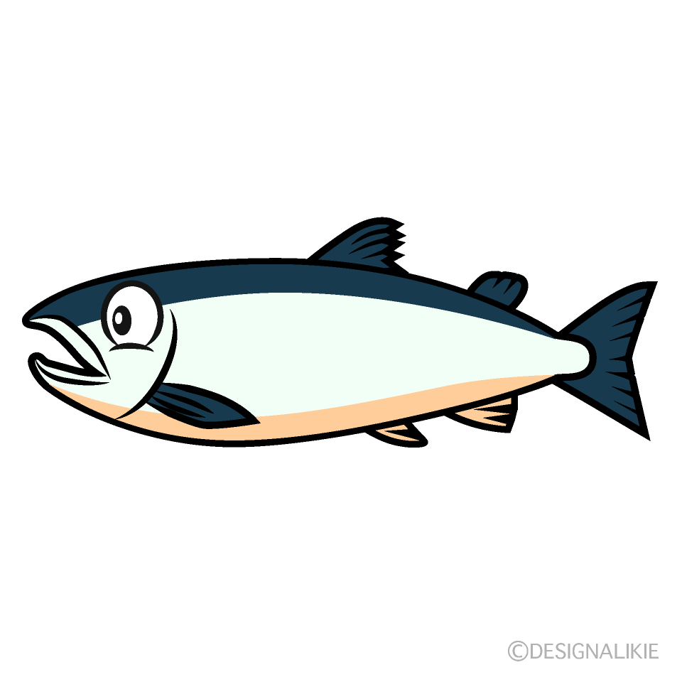 Salmon Cartoon Character Image