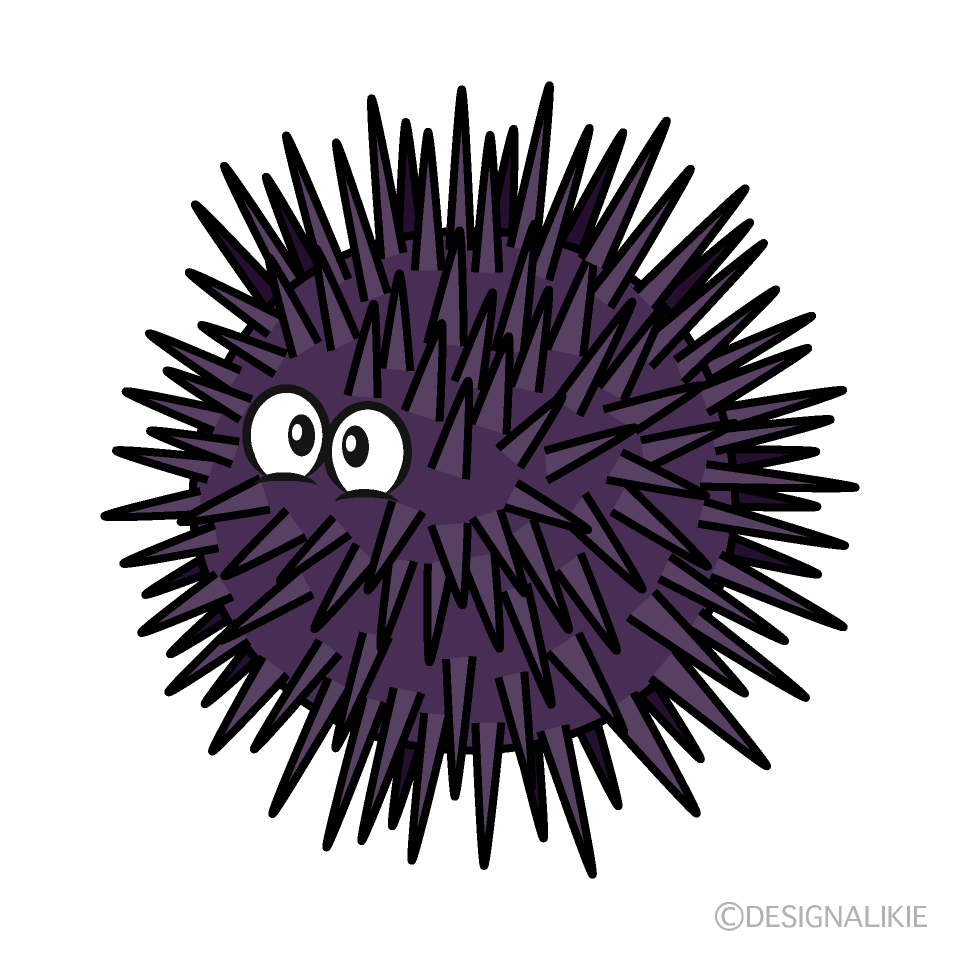 Sea Urchin Cartoon Character Image