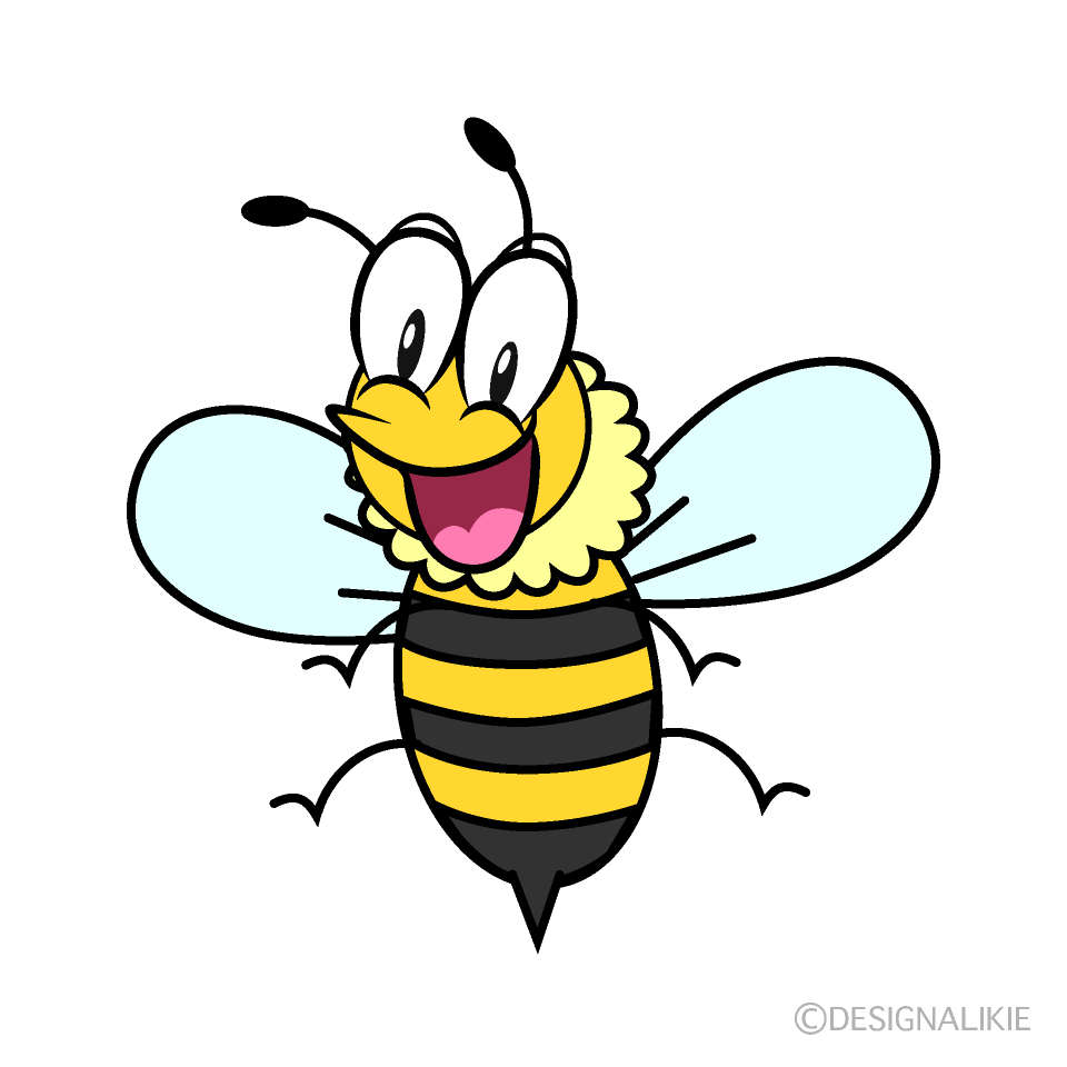 Surprised Honey Bee Cartoon Character Image