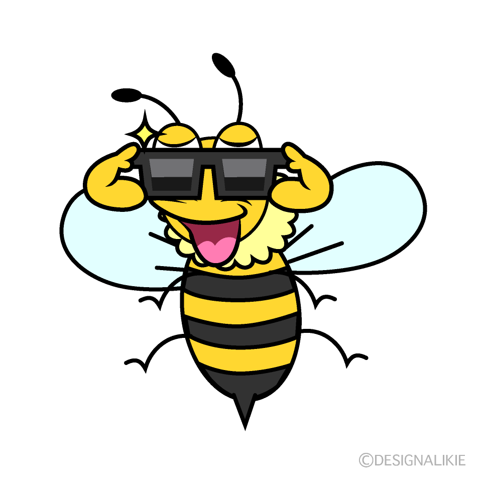 Cool Honey Bee Cartoon Character Image