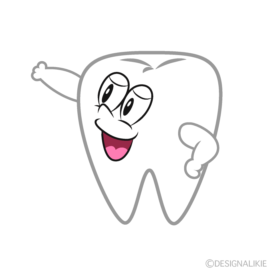 Tooth to Explain Cartoon Character Image