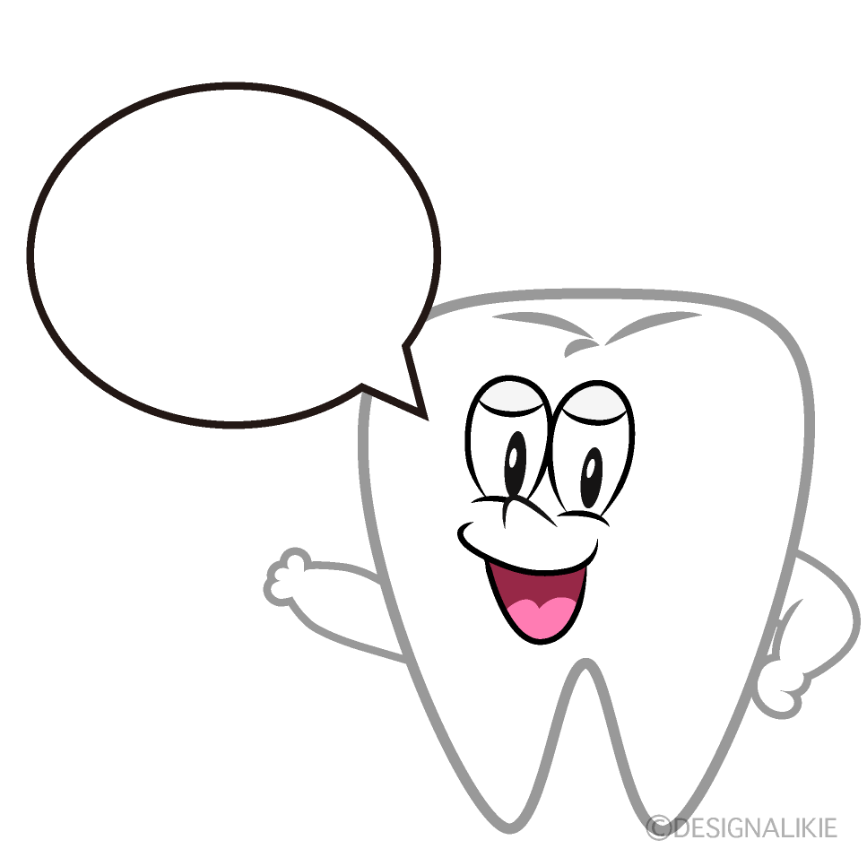 Talking Tooth Cartoon Character Image