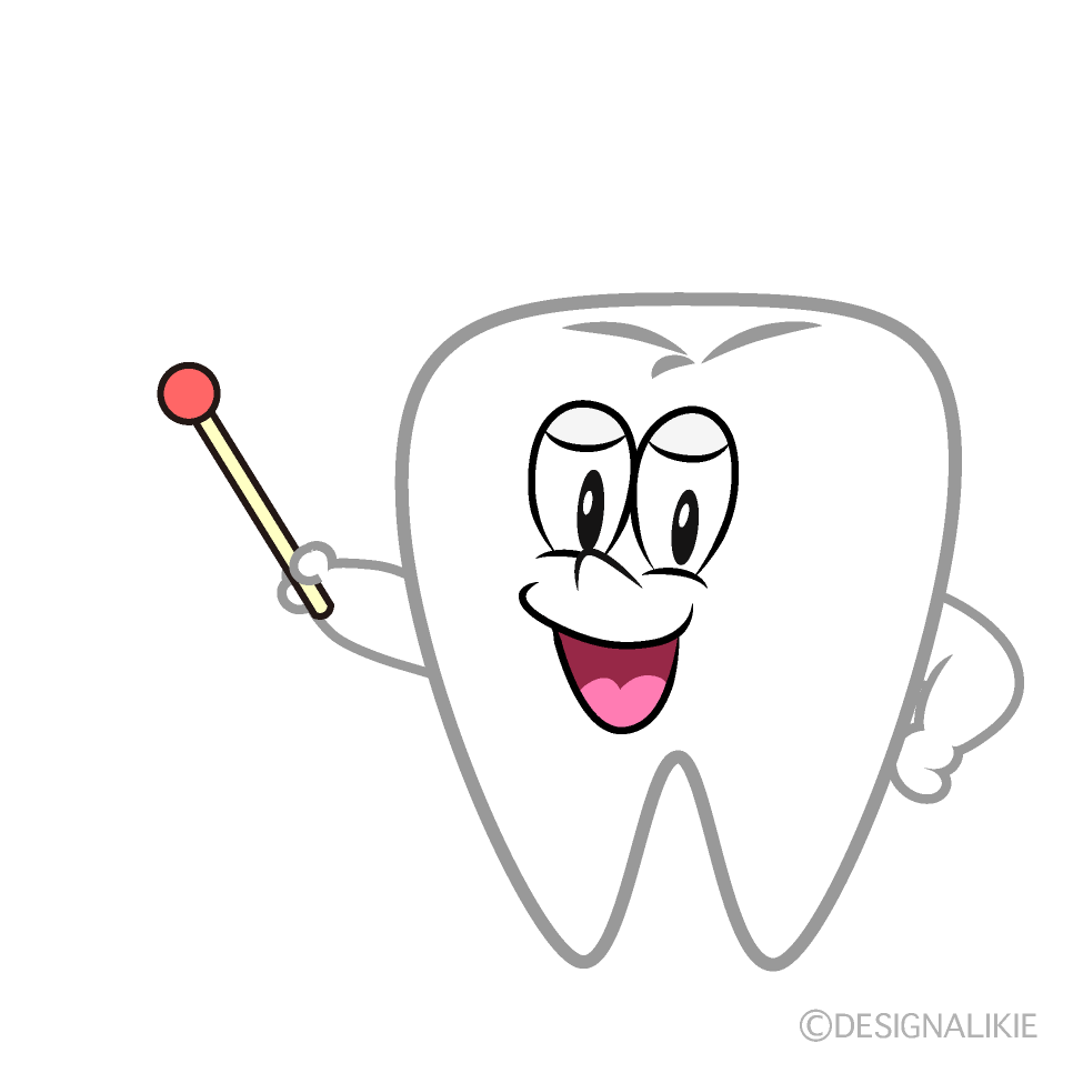 Speaking Tooth Cartoon Character Image