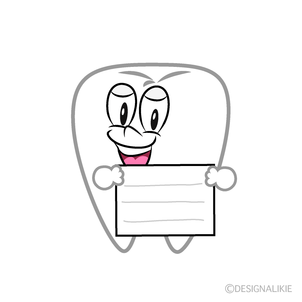 Tooth to Guide Cartoon Character Image