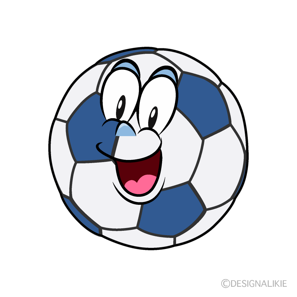 Surprising Soccer Ball Cartoon Character Image
