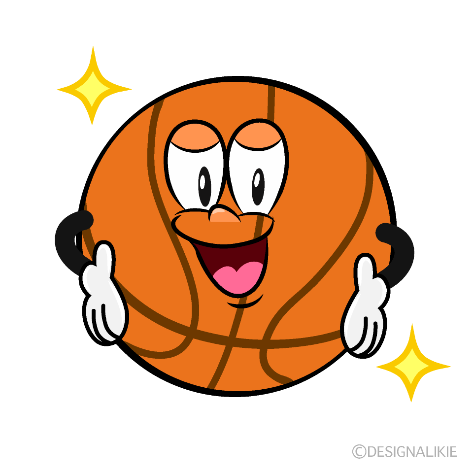Confident Basketball Cartoon Character Image