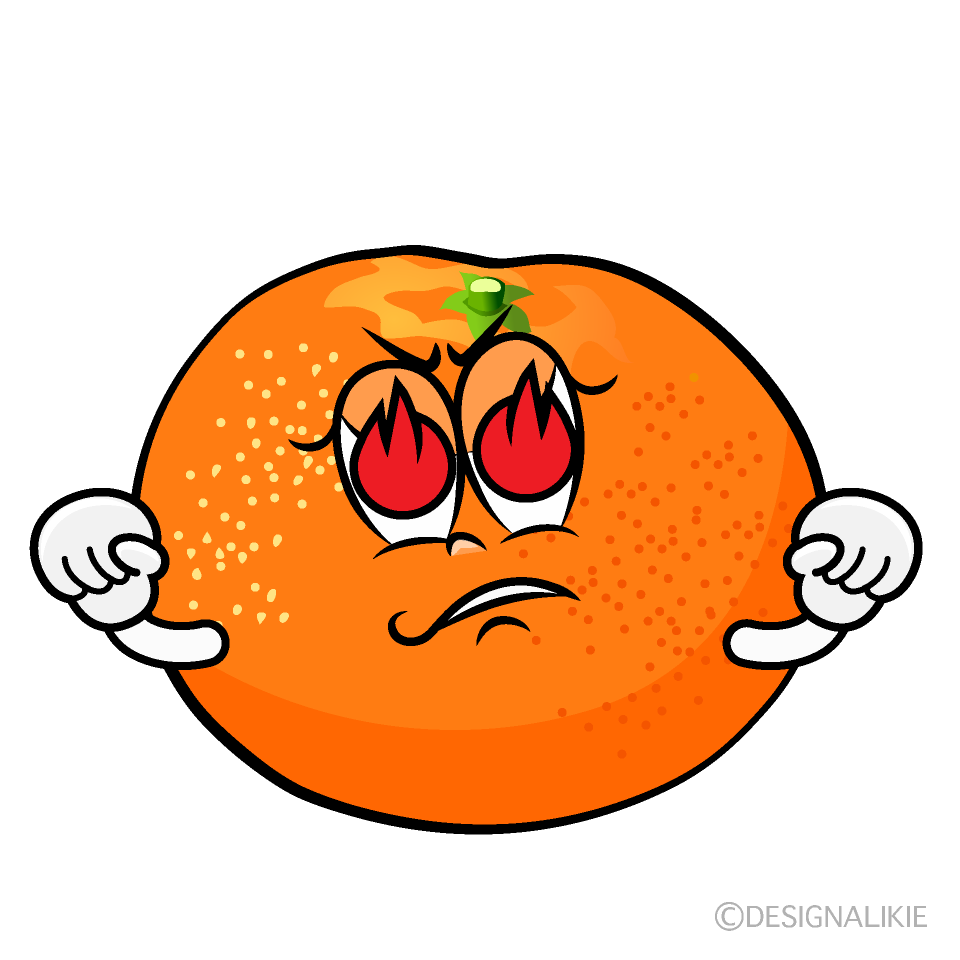 Enthusiasm Mandarin Orange Cartoon Character Image