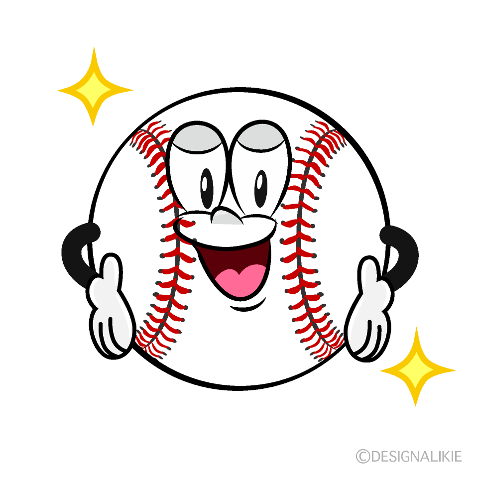 Pelota de Beisbol Confiado Animado