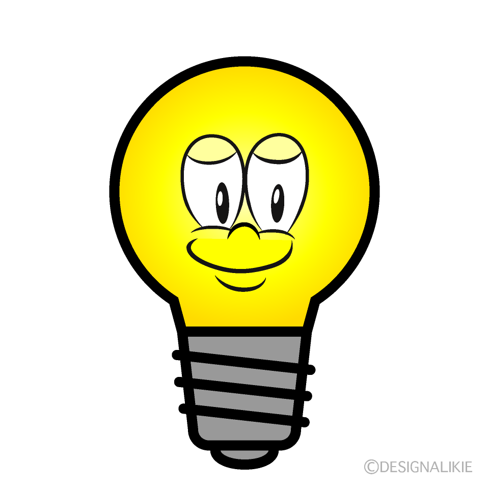 Light Bulb Cartoon Character Image