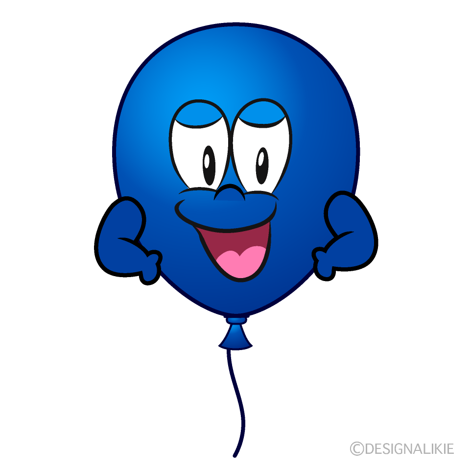 Confident Balloon Cartoon Character Image