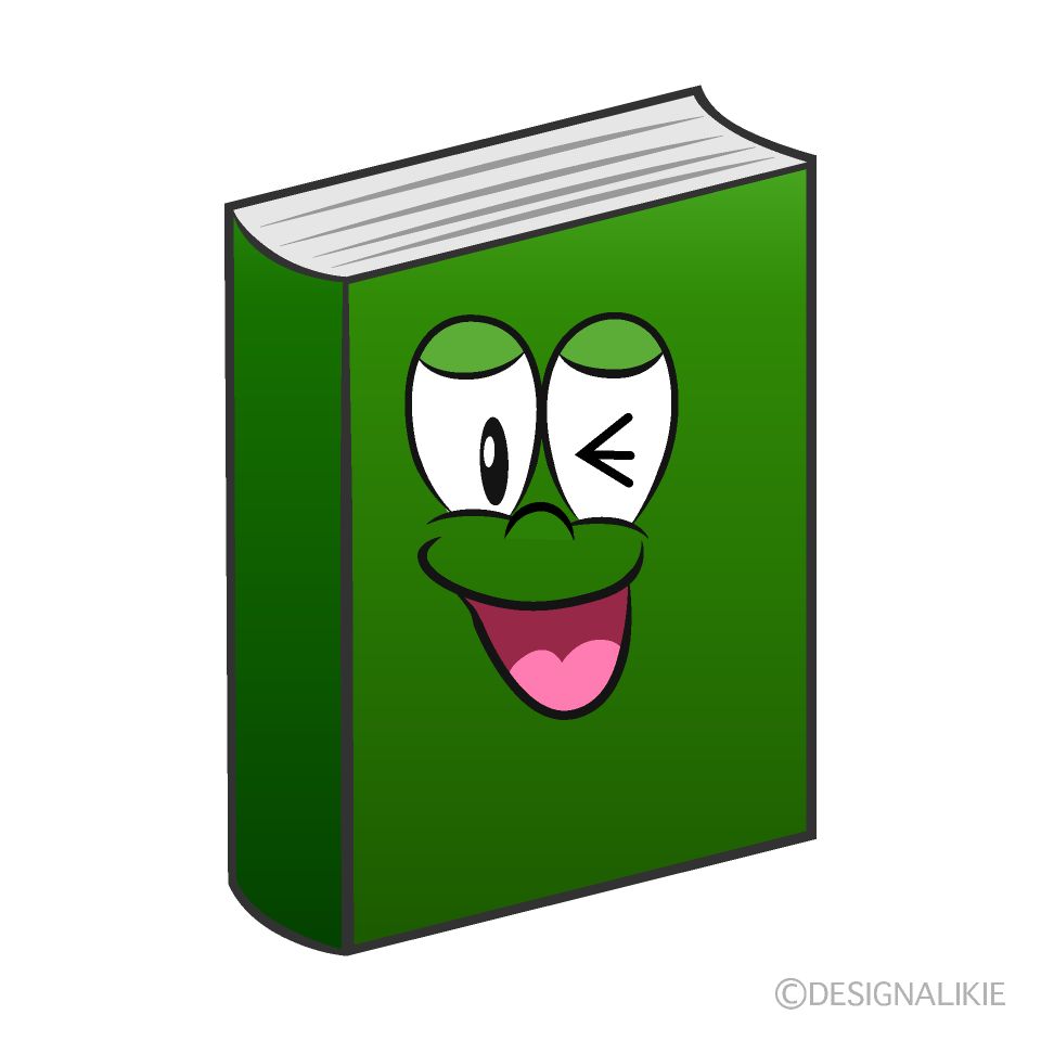 Laughing Book Cartoon Character Image