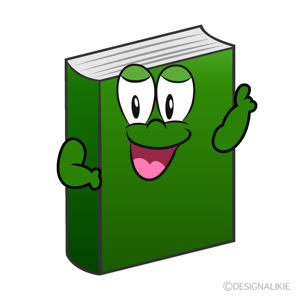Posing Book Cartoon Character Image