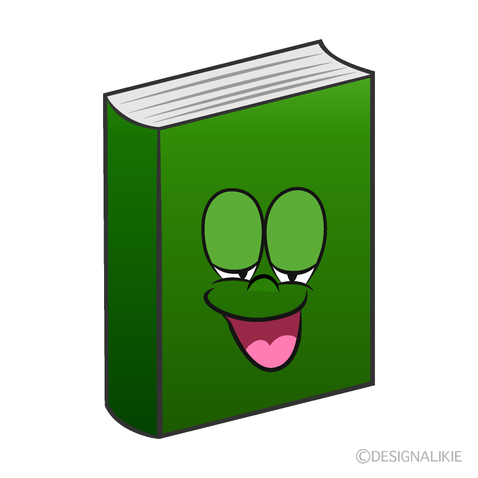 Relaxing Book Cartoon Character Image