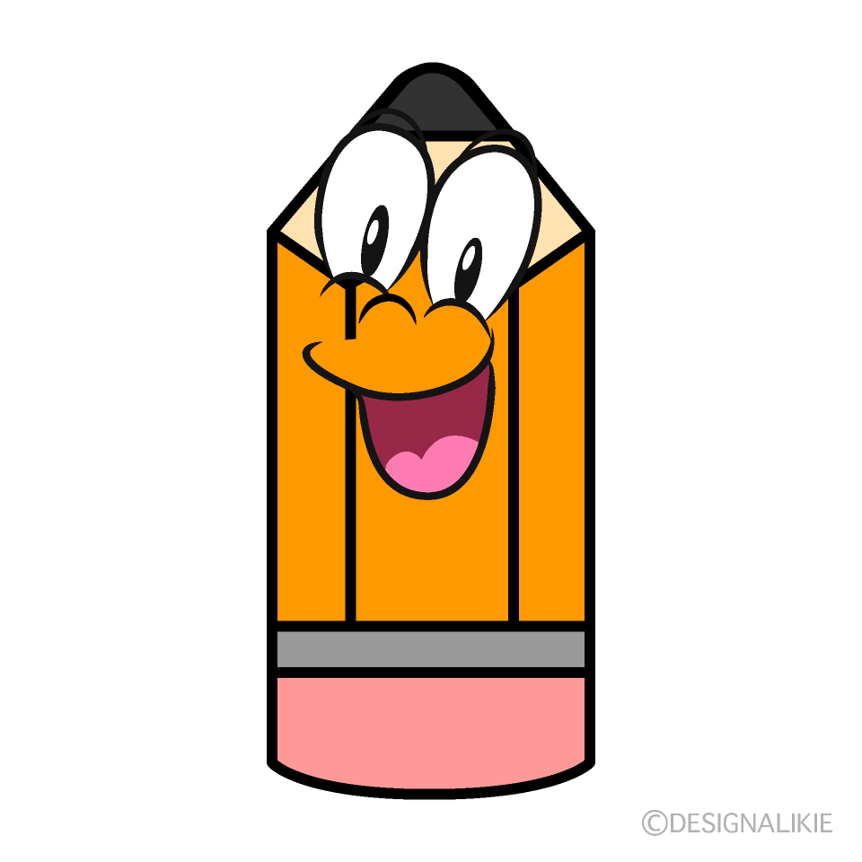 Surprising Pencil Cartoon Character Image
