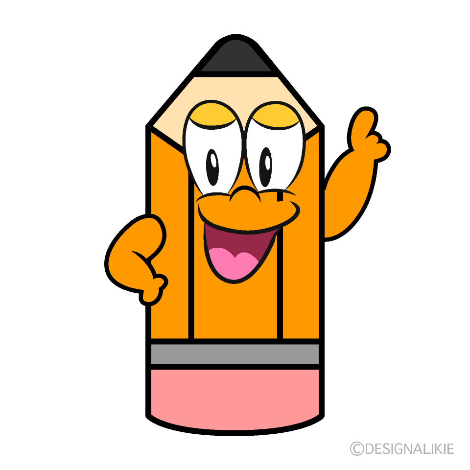 Posing Pencil Cartoon Character Image