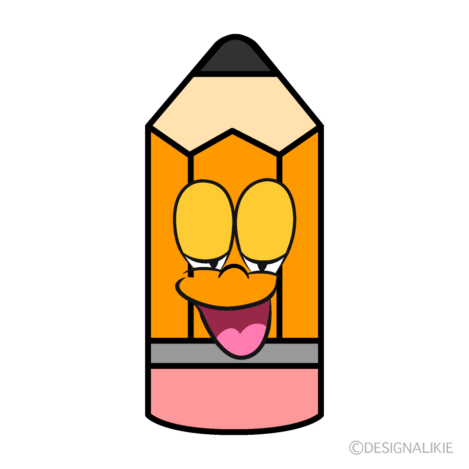 Relaxing Pencil Cartoon Character Image