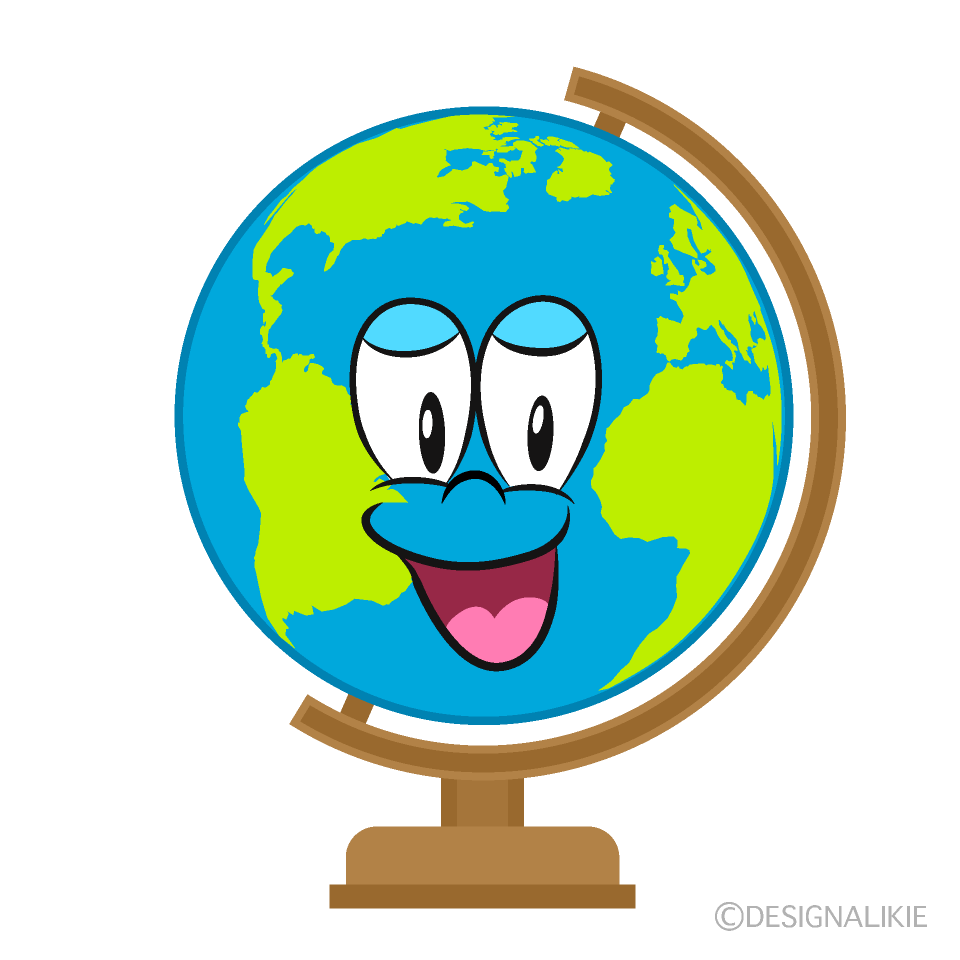 Globo Terraqueo Sonriente Animado