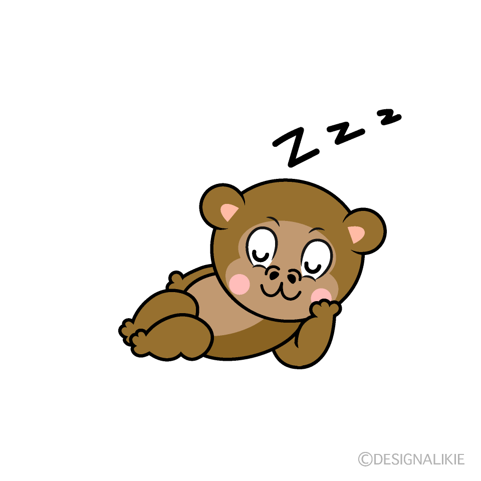 Sleeping Monkey Cartoon Character Image