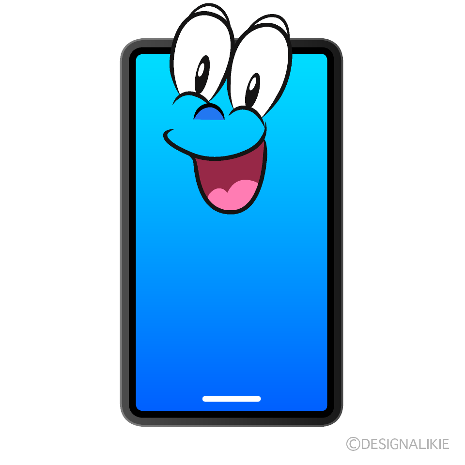 Surprising Phone Cartoon Character Image