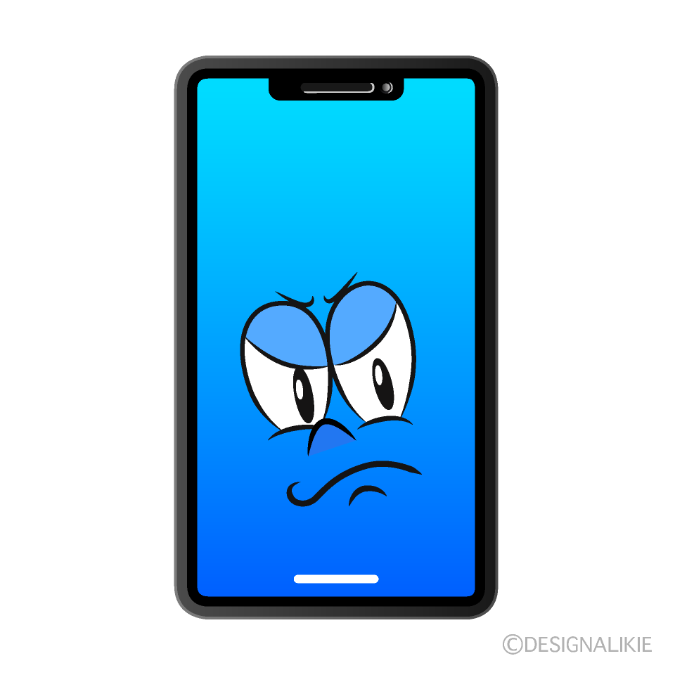 Angry Phone Cartoon Character Image