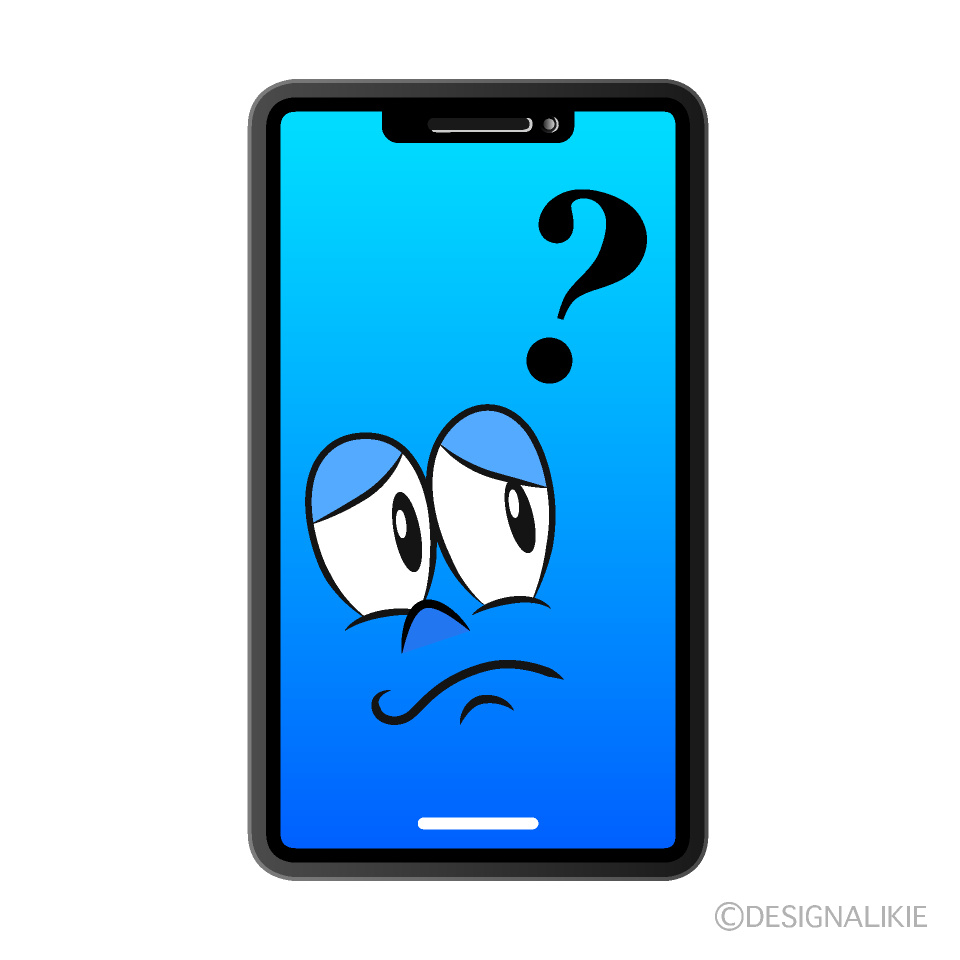 Thinking Phone Cartoon Character Image
