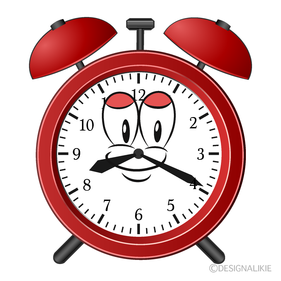 Alarm Clock Cartoon Character Image