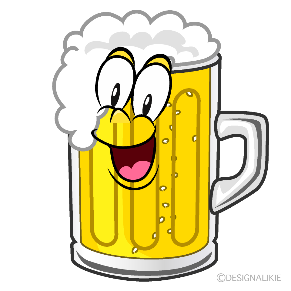 Surprising Beer Cartoon Character Image