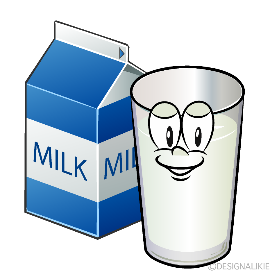 Milk Cartoon Character Image