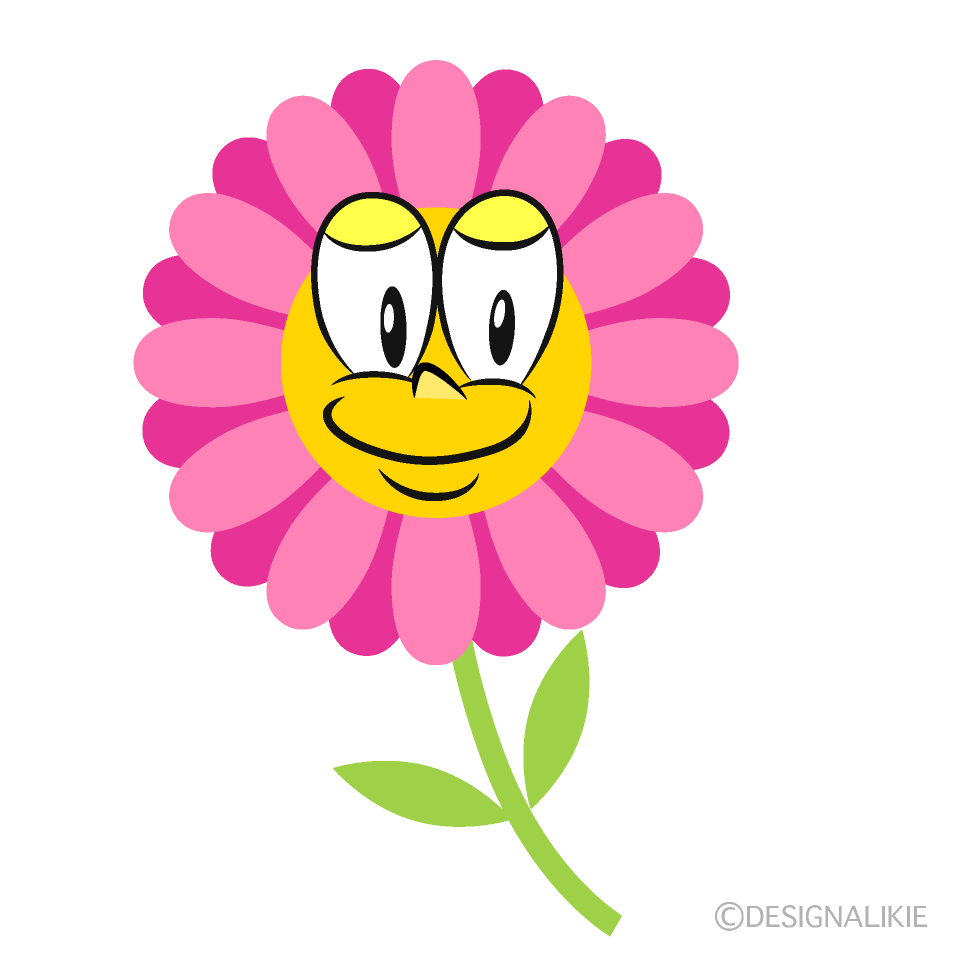 Flower Cartoon Character Image