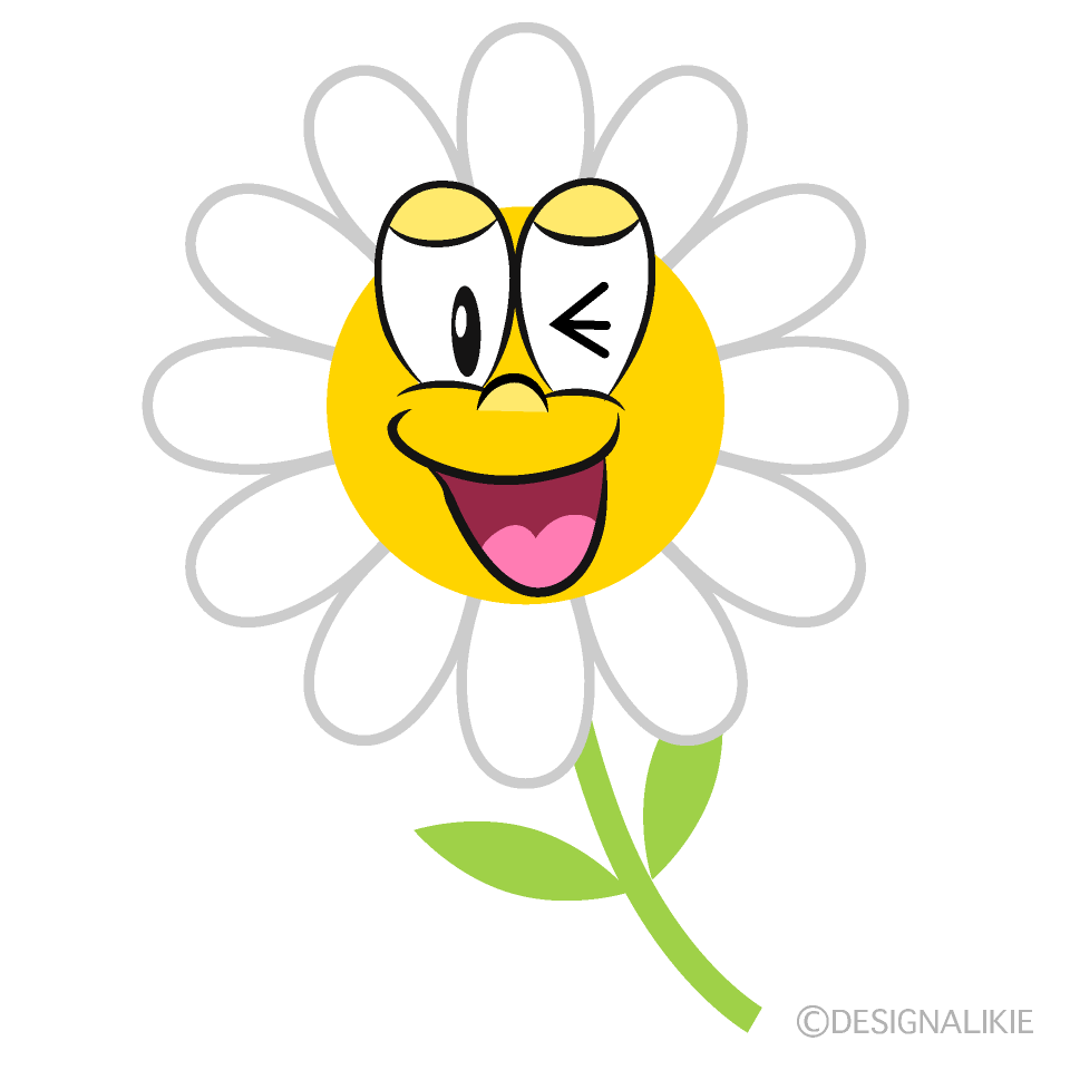 Laughing Flower Cartoon Character Image