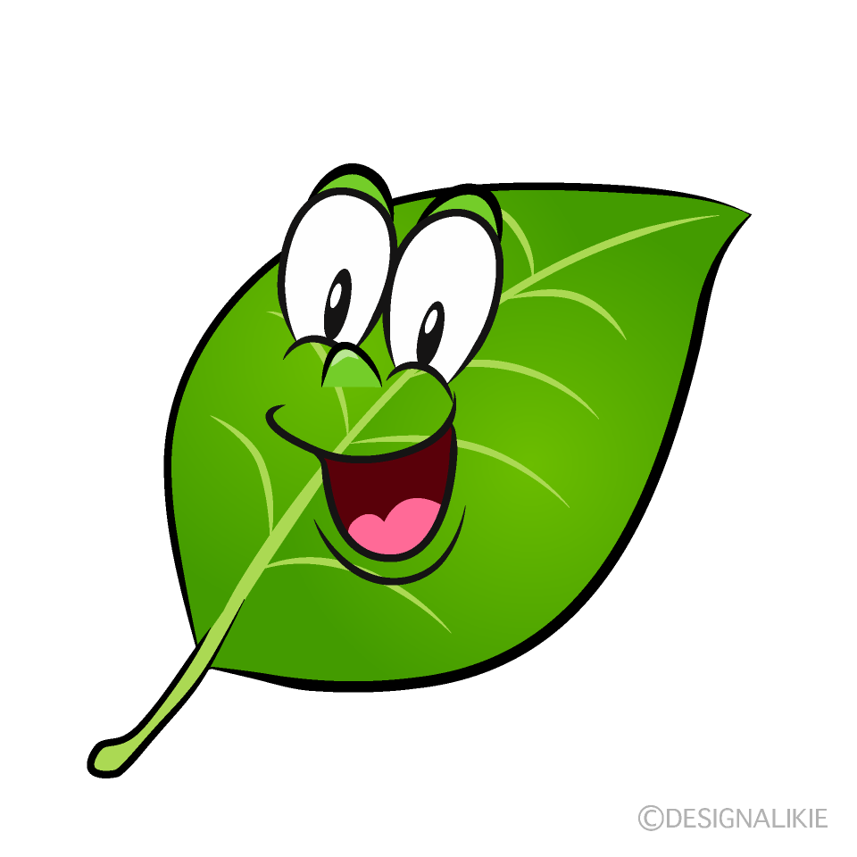 Surprising Leaf Cartoon Character Image