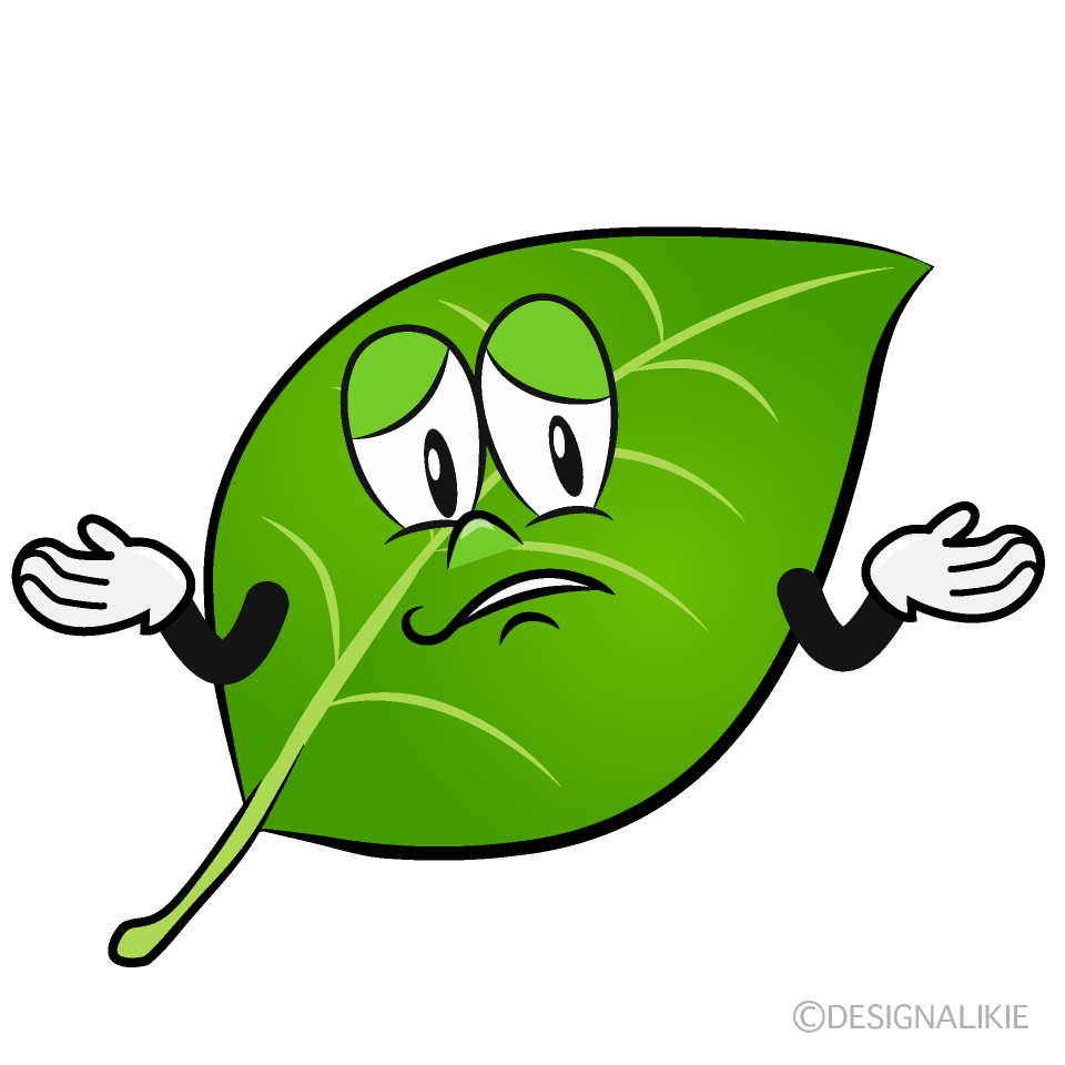 Hoja Preocupado Animado