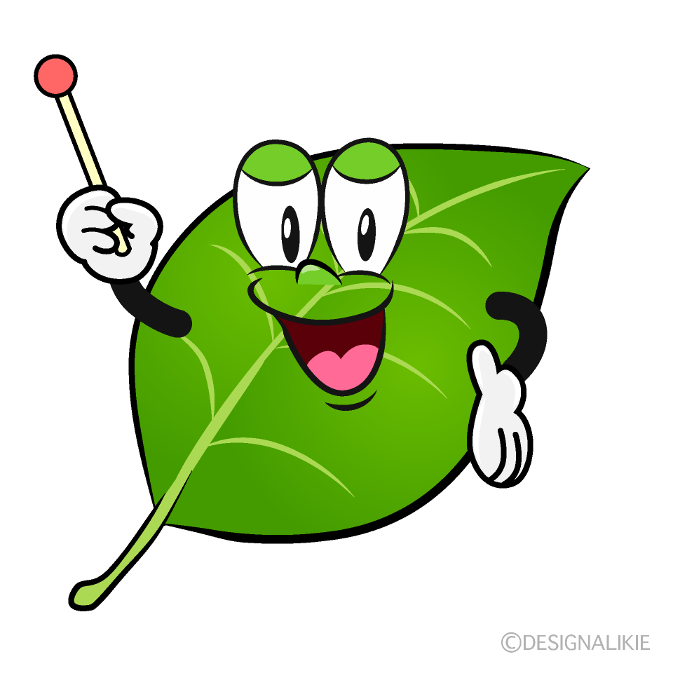 Speaking Leaf Cartoon Character Image