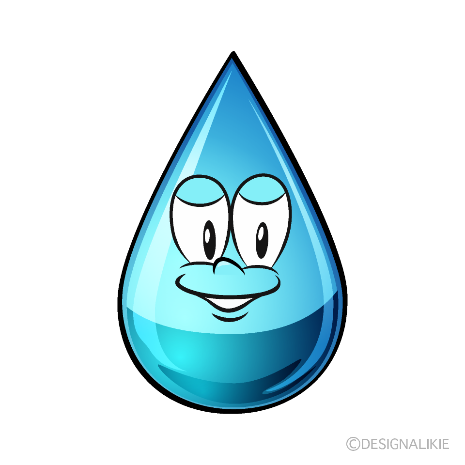 Water Drop Cartoon Character Image