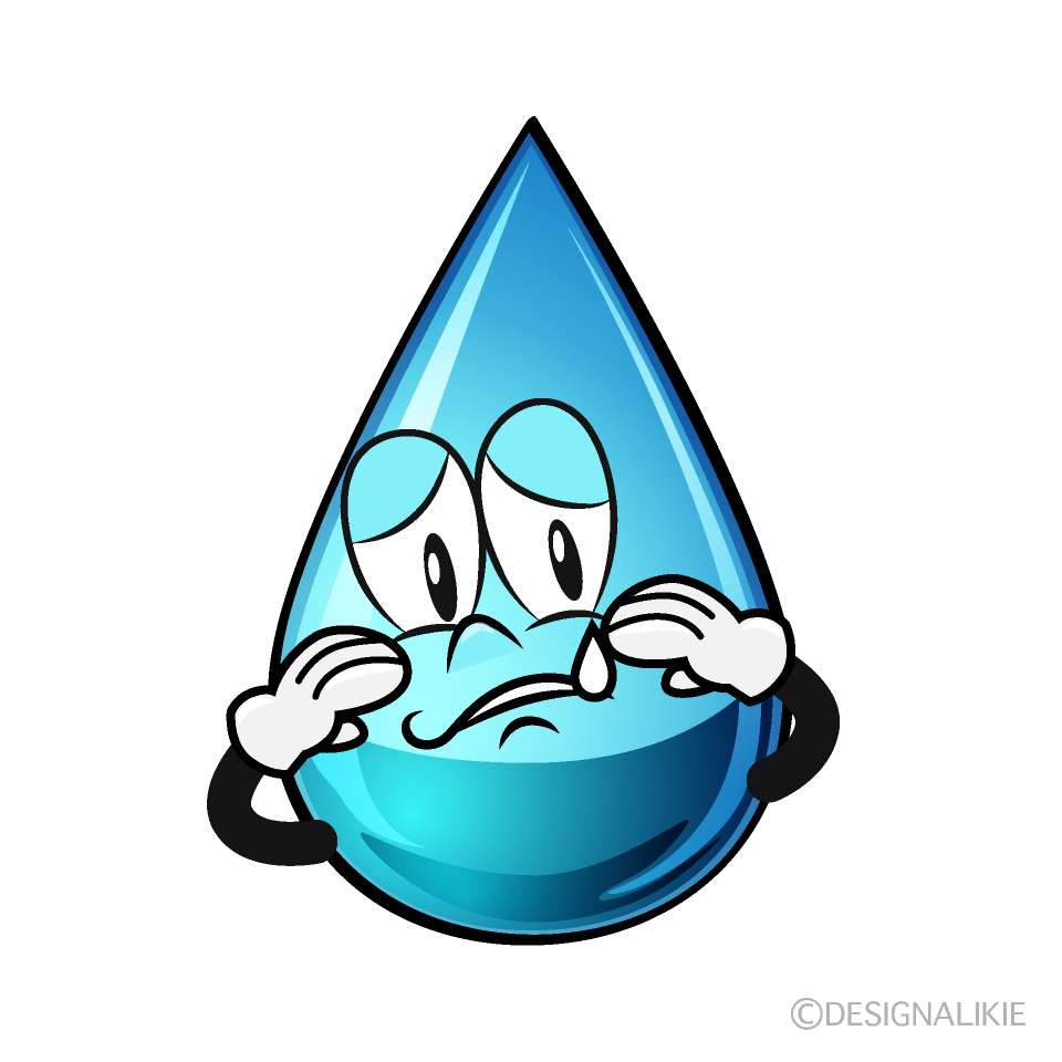 Gota de Agua Triste Animado
