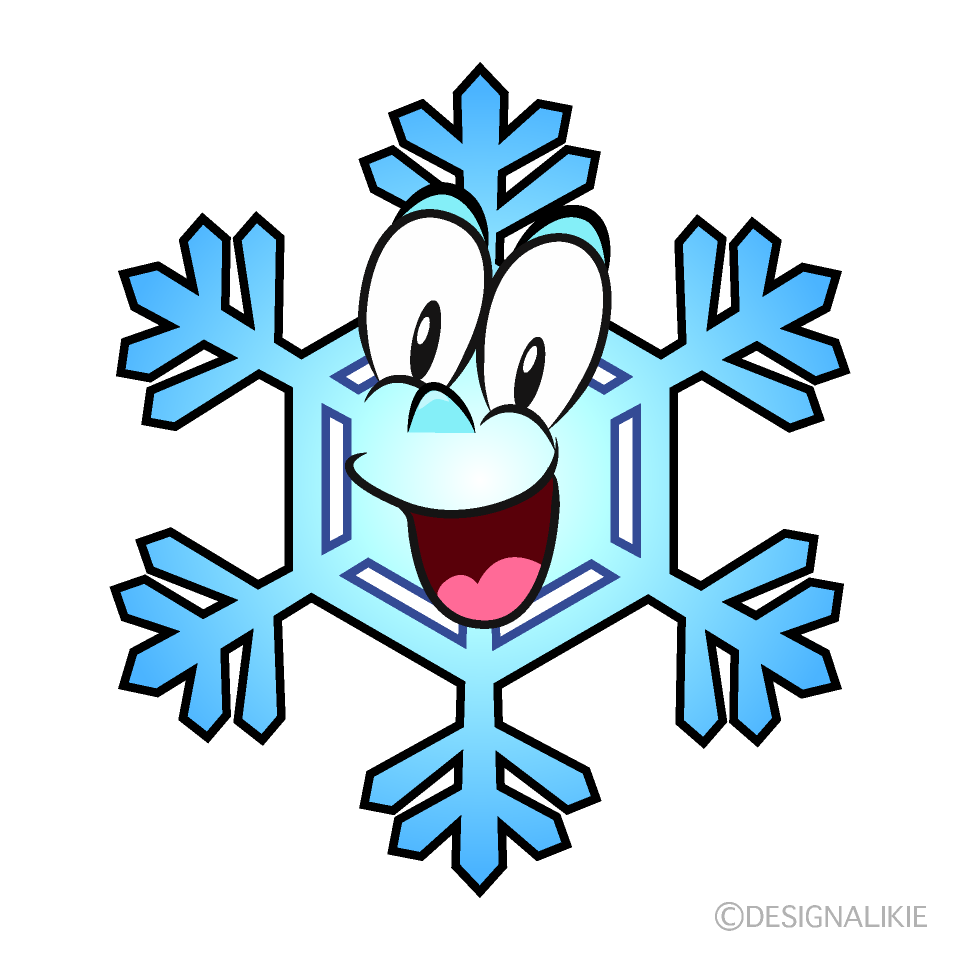 Surprising Snowflake Cartoon Character Image