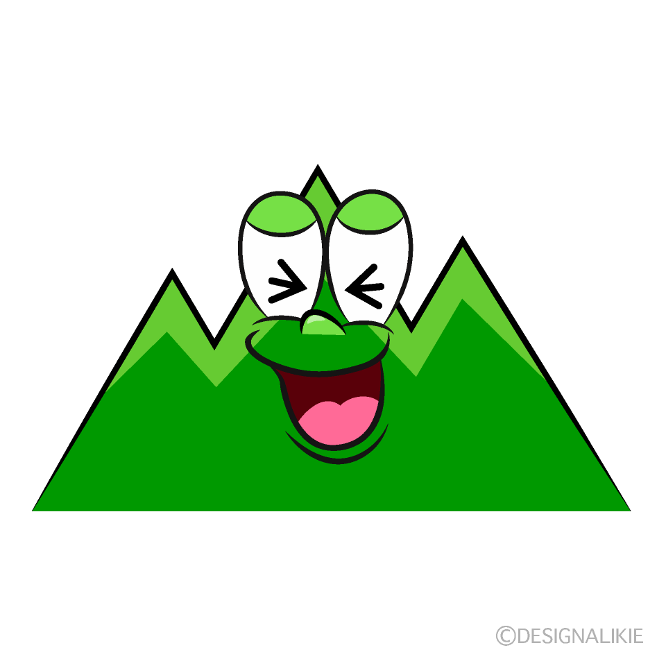 Laughing Mountain Cartoon Character Image