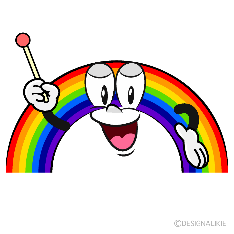 Speaking Rainbow Cartoon Character Image