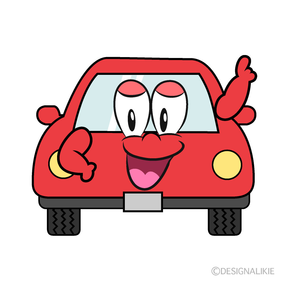 Posing Car Cartoon Character Image