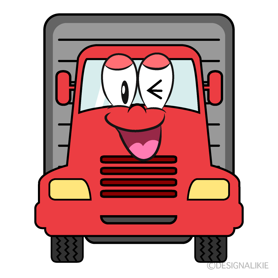 Laughing Truck Cartoon Character Image