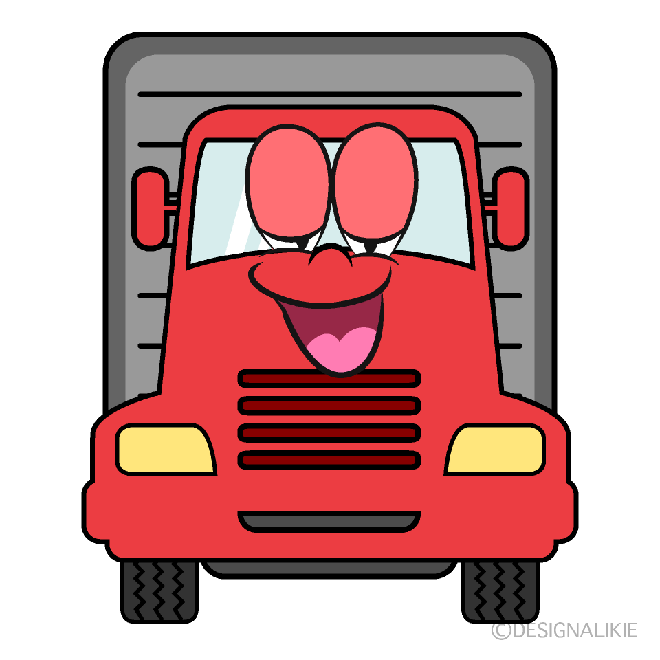 Relaxing Truck Cartoon Character Image