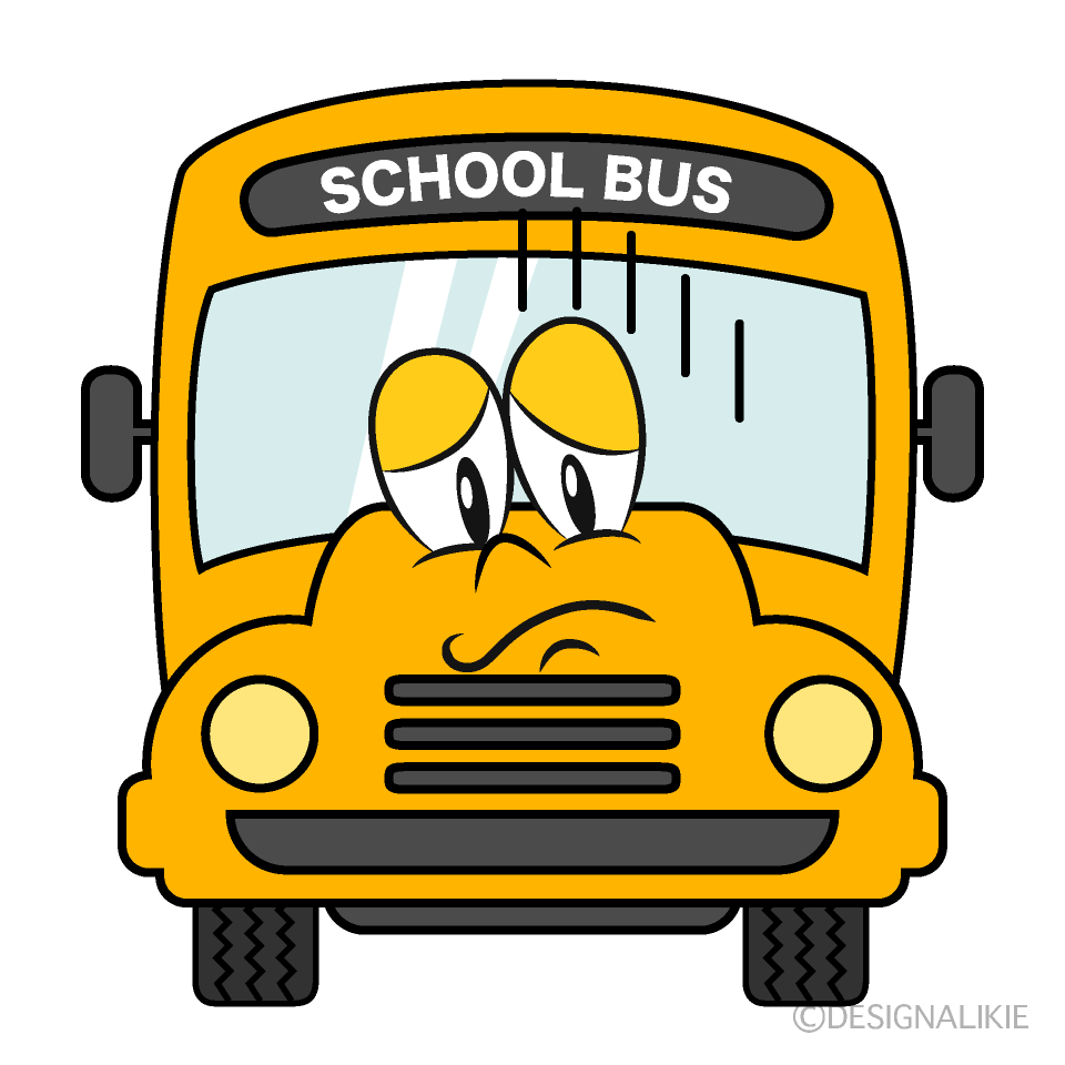 Autobús Escolar Deprimido Animado