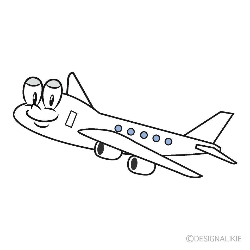 Airplane Cartoon Character Image