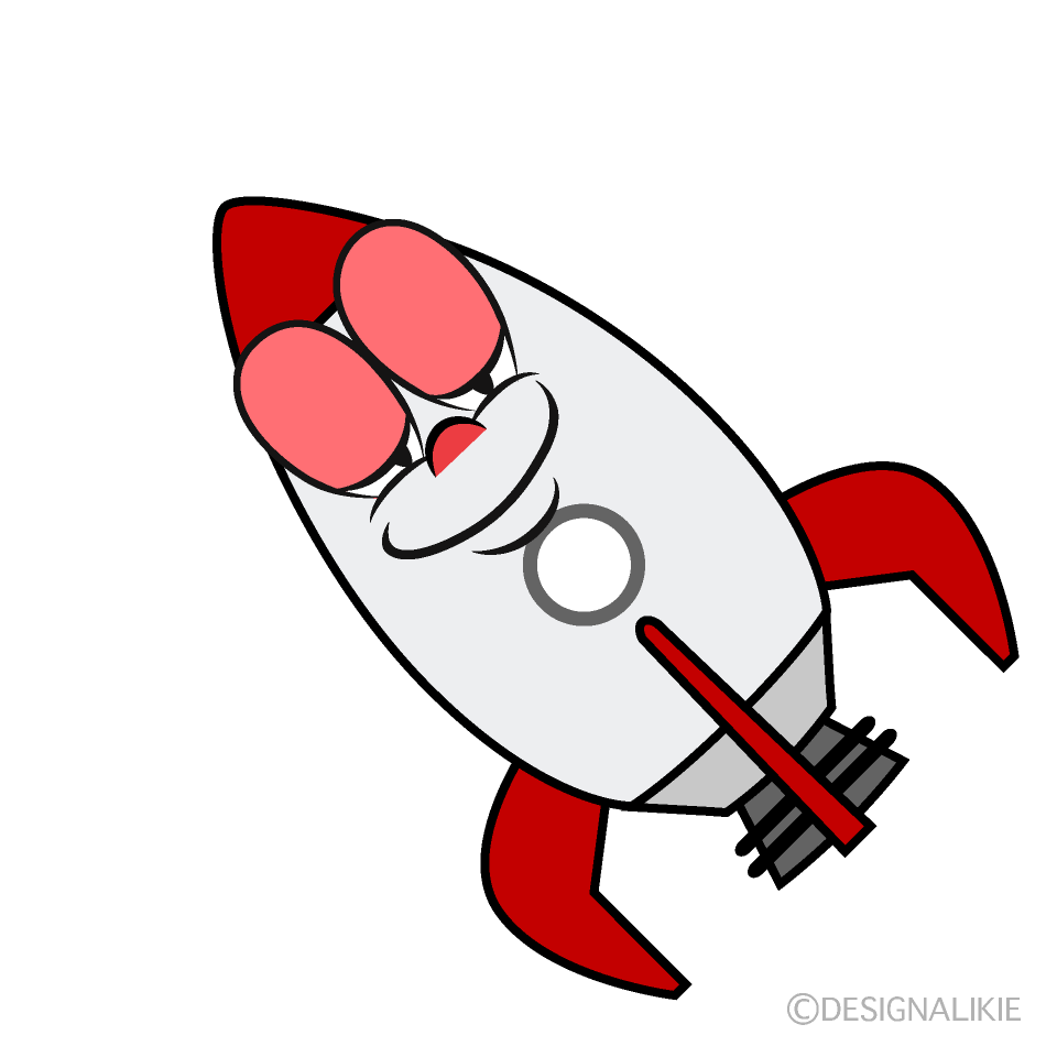 Sleeping Rocket Cartoon Character Image